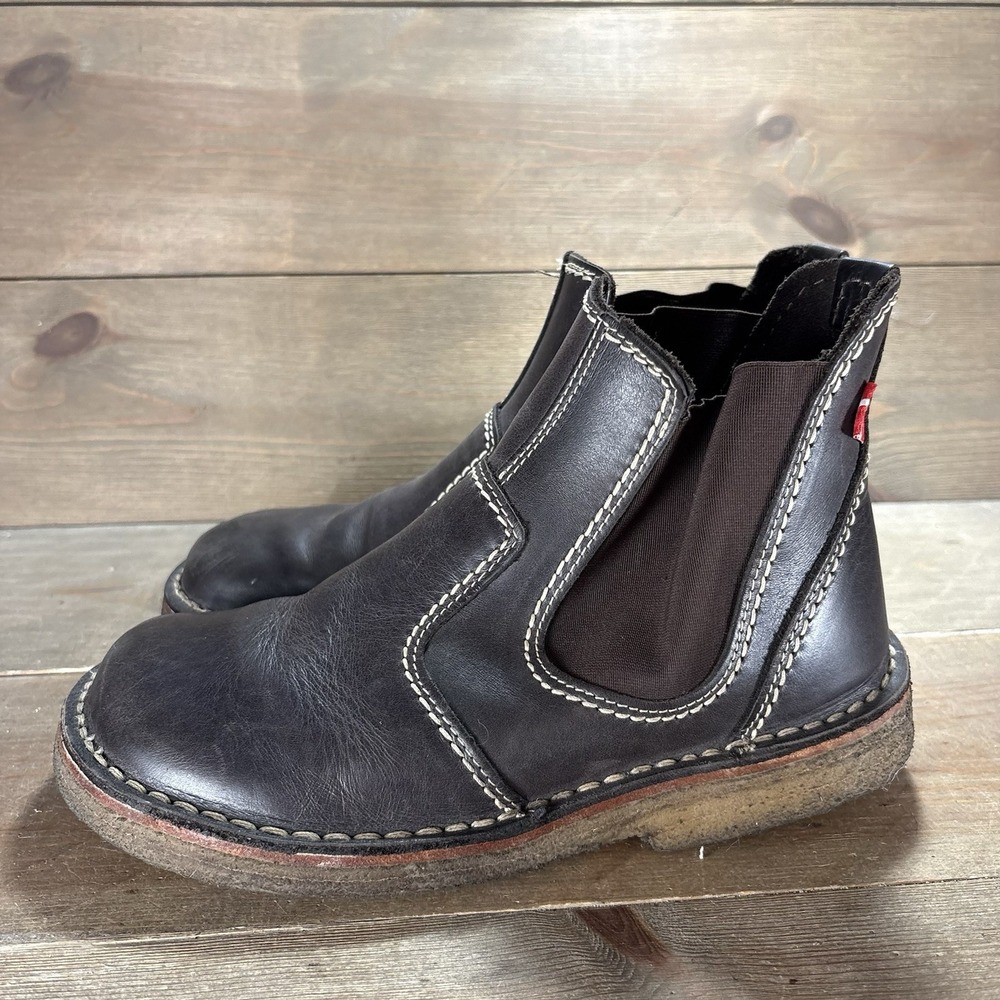 duckfeet roskilde womens size 38 shoes brown leather comfort chelsea boots